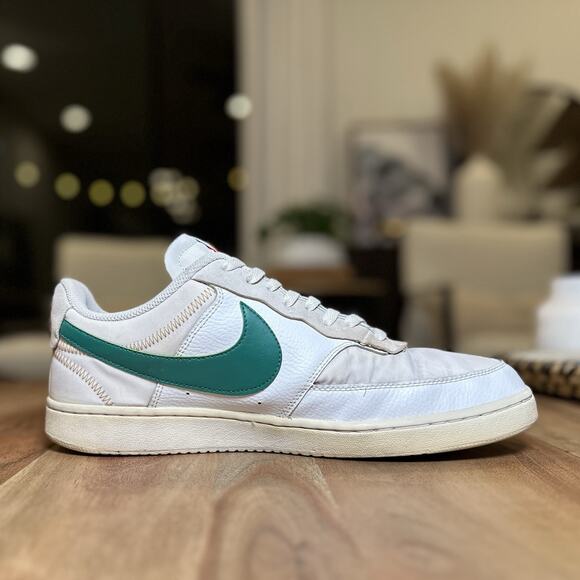Nike Court Vision Low Premium \'First Use - White Green Noise\' DJ2001-100 Size 12 main image 10